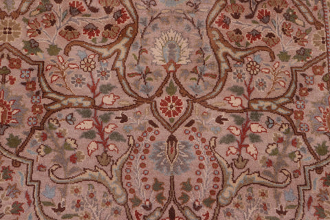 handmade Transitional Tabriz Lt. Gray Copper Hand Knotted RECTANGLE 100% WOOL area rug 8x10