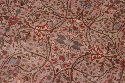 handmade Transitional Tabriz Lt. Gray Copper Hand Knotted RECTANGLE 100% WOOL area rug 8x10