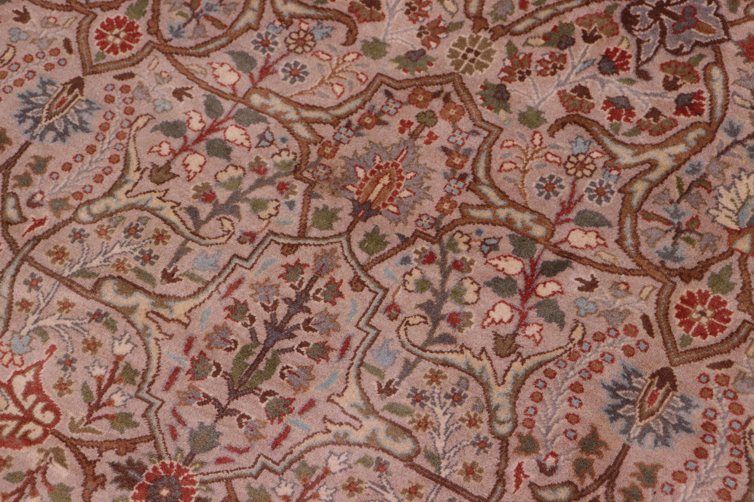 handmade Transitional Tabriz Lt. Gray Copper Hand Knotted RECTANGLE 100% WOOL area rug 8x10