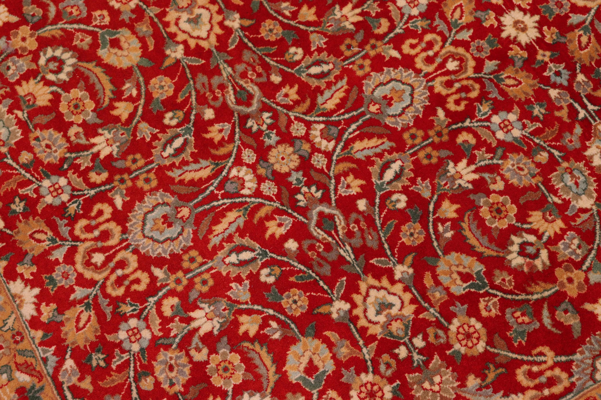 handmade Traditional Regular Red Beige Hand Knotted RECTANGLE 100% WOOL area rug 8x10