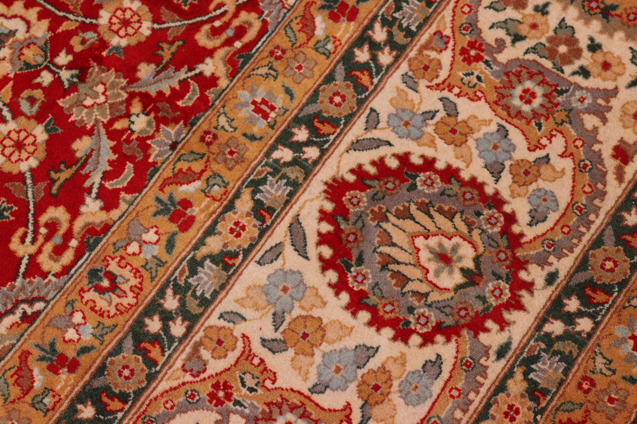 handmade Traditional Regular Red Beige Hand Knotted RECTANGLE 100% WOOL area rug 8x10