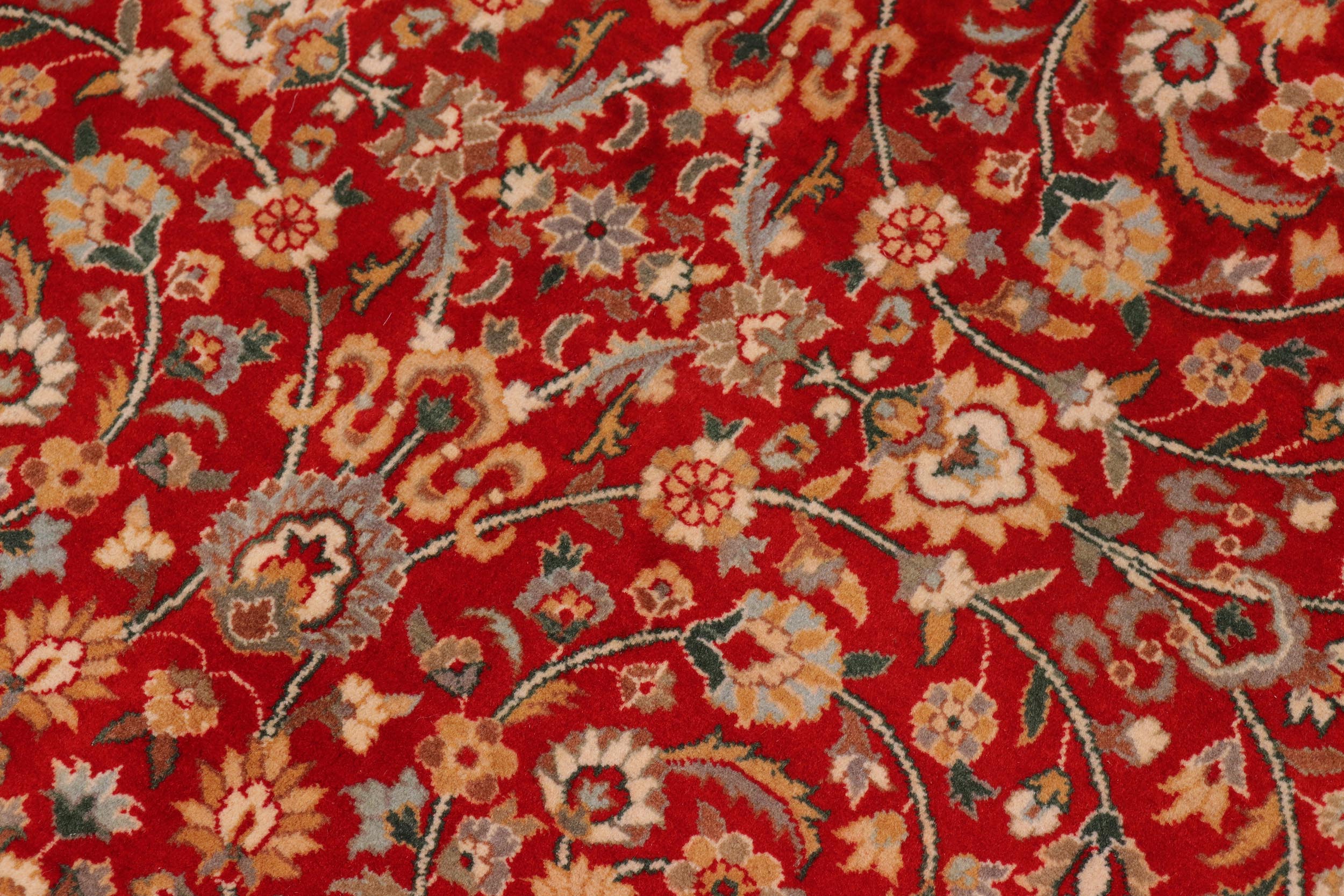 handmade Traditional Regular Red Beige Hand Knotted RECTANGLE 100% WOOL area rug 8x10