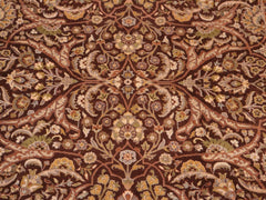 handmade Traditional Regular Brown Green Hand Knotted RECTANGLE 100% WOOL area rug 8x10