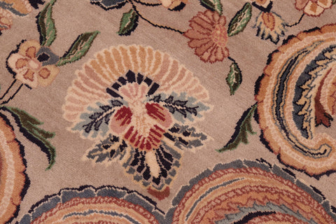 handmade Traditional Mountain Gray Tan Hand Knotted RECTANGLE 100% WOOL area rug 8x10