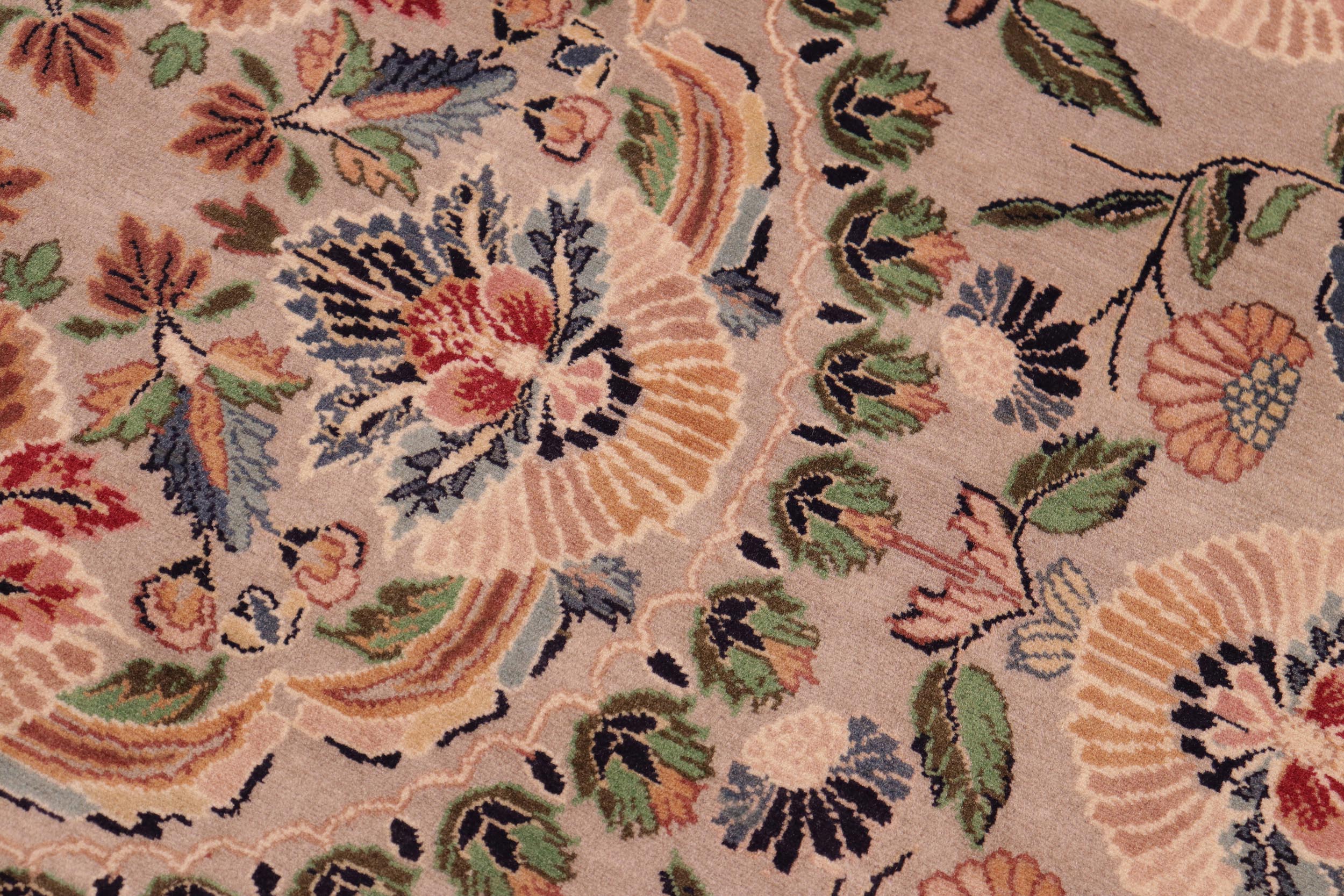 handmade Traditional Mountain Gray Tan Hand Knotted RECTANGLE 100% WOOL area rug 8x10