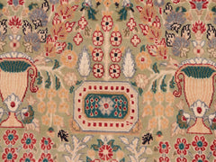 handmade Traditional Razia Green Gray Hand Knotted RECTANGLE 100% WOOL area rug 8x10