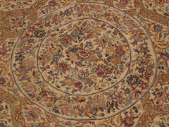 handmade Traditional Nazakat Beige Gold Hand Knotted RECTANGLE 100% WOOL area rug 9x12