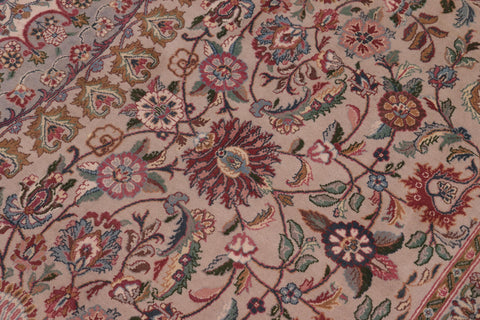handmade Traditional Anarlaki Taupe Green Hand Knotted RECTANGLE 100% WOOL area rug 9x12
