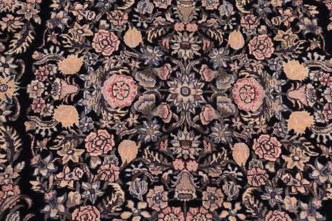 handmade Traditional Tamour Black Black Hand Knotted RECTANGLE 100% WOOL area rug 9x12