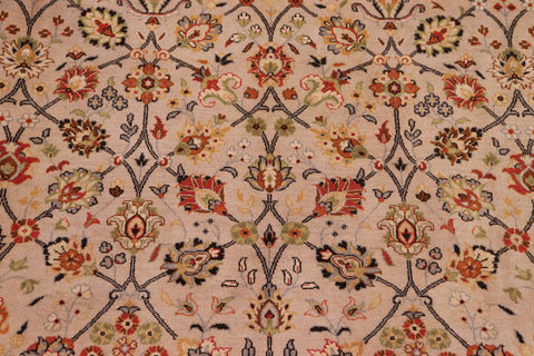handmade Transitional Regular Beige Black Hand Knotted RECTANGLE 100% WOOL area rug 9' x 12'