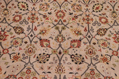 handmade Traditional Regular Beige Black Hand Knotted RECTANGLE 100% WOOL area rug 9'X12'