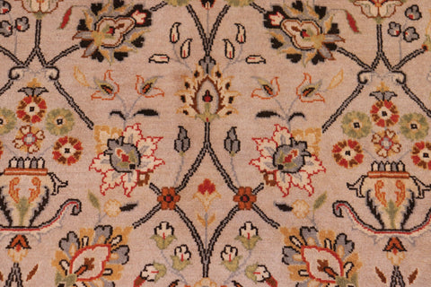 handmade Transitional Regular Beige Black Hand Knotted RECTANGLE 100% WOOL area rug 9' x 12'
