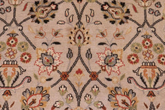 handmade Traditional Regular Beige Black Hand Knotted RECTANGLE 100% WOOL area rug 9'X12'