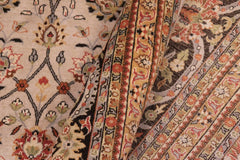 handmade Traditional Regular Beige Black Hand Knotted RECTANGLE 100% WOOL area rug 9'X12'