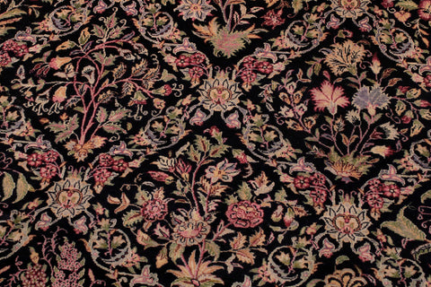 handmade Transitional Nadeem Black Green Hand Knotted RECTANGLE 100% WOOL area rug 9x12
