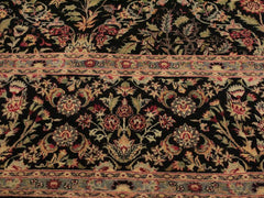 handmade Traditional Nadeem Black Green Hand Knotted RECTANGLE 100% WOOL area rug 9x12