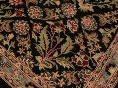 handmade Traditional Nadeem Black Green Hand Knotted RECTANGLE 100% WOOL area rug 9x12