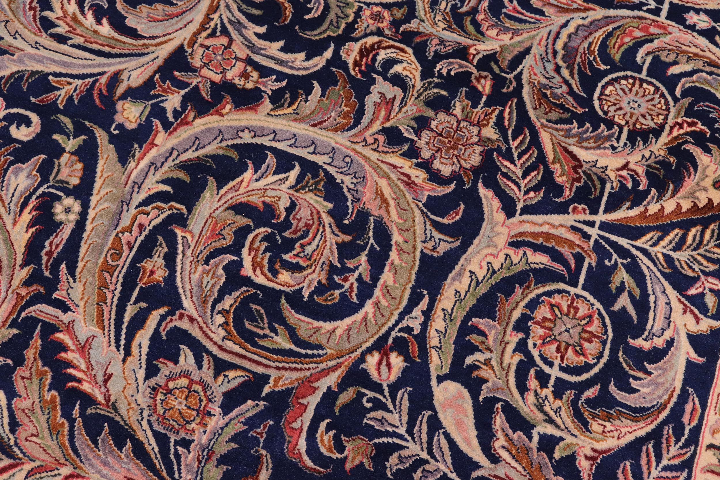 handmade Traditional Savonarrie Blue Blue Hand Knotted RECTANGLE 100% WOOL area rug 9x12