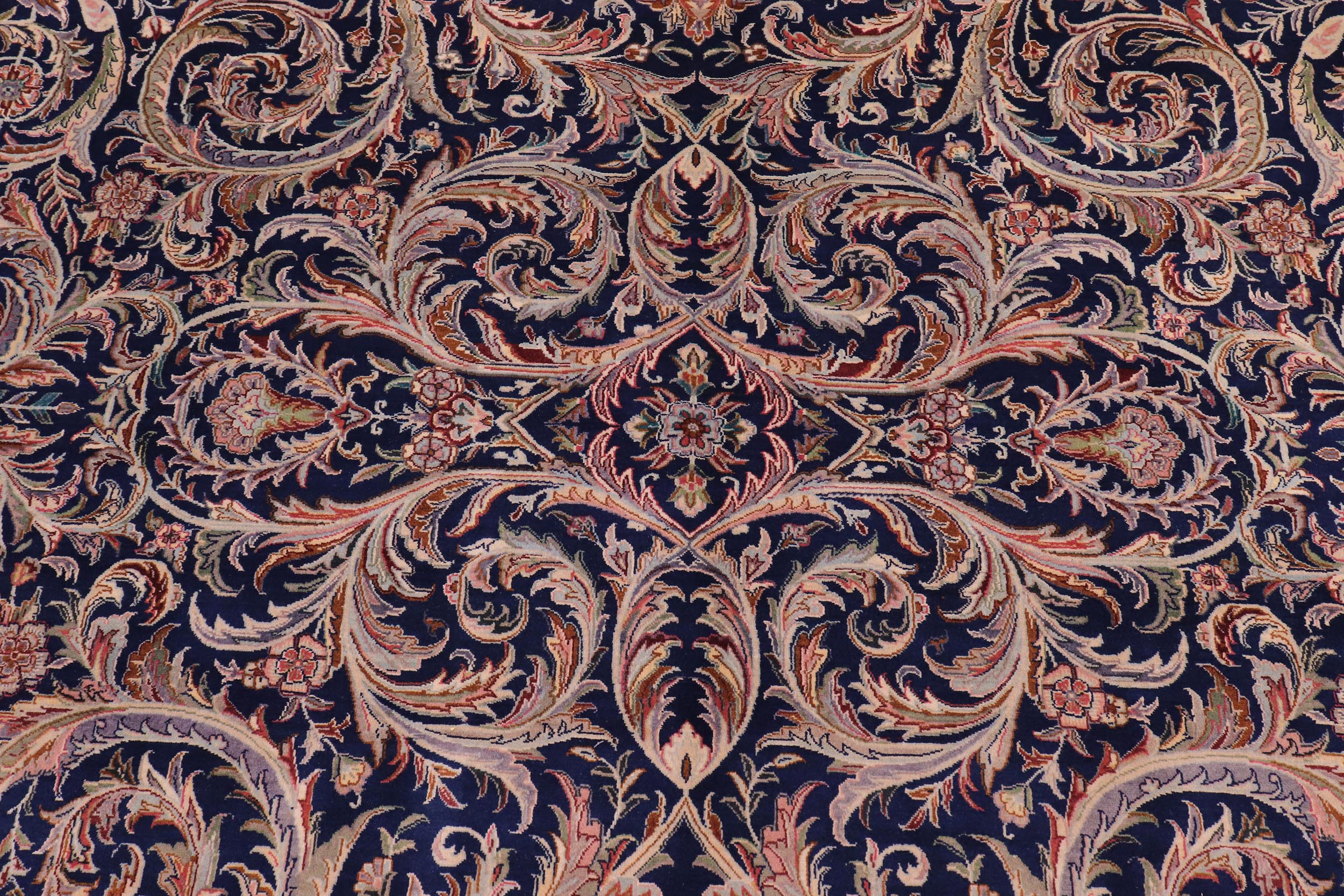 handmade Traditional Savonarrie Blue Blue Hand Knotted RECTANGLE 100% WOOL area rug 9x12