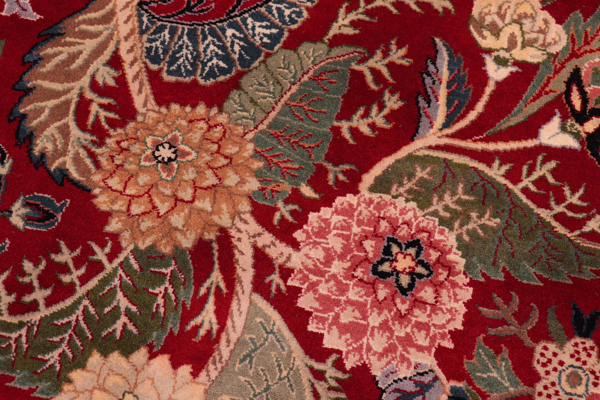 handmade Traditional Nagi Red Red Hand Knotted RECTANGLE 100% WOOL area rug 9x12