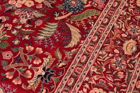 handmade Traditional Nagi Red Red Hand Knotted RECTANGLE 100% WOOL area rug 9x12