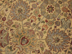 handmade Transitional Tabriz Gold Green Hand Knotted RECTANGLE 100% WOOL area rug 9x12