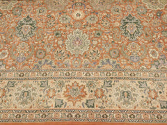 handmade Transitional Lahore Rust Beige Hand Knotted RECTANGLE 100% WOOL area rug 9x12