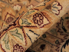 handmade Transitional Lahore Red Beige Hand Knotted RECTANGLE 100% WOOL area rug 9x13