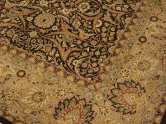 handmade Traditional Veg Dye Brown Tan Hand Knotted RECTANGLE 100% WOOL area rug 9x12