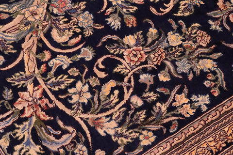 handmade Traditional Tamour Blue Gold Hand Knotted RECTANGLE 100% WOOL area rug 9x12