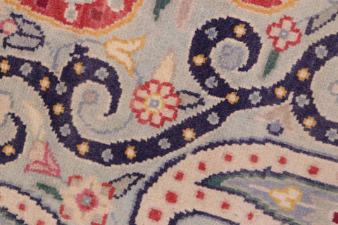 handmade Transitional Guhm Blue Beige Hand Knotted RECTANGLE 100% WOOL area rug 5x7