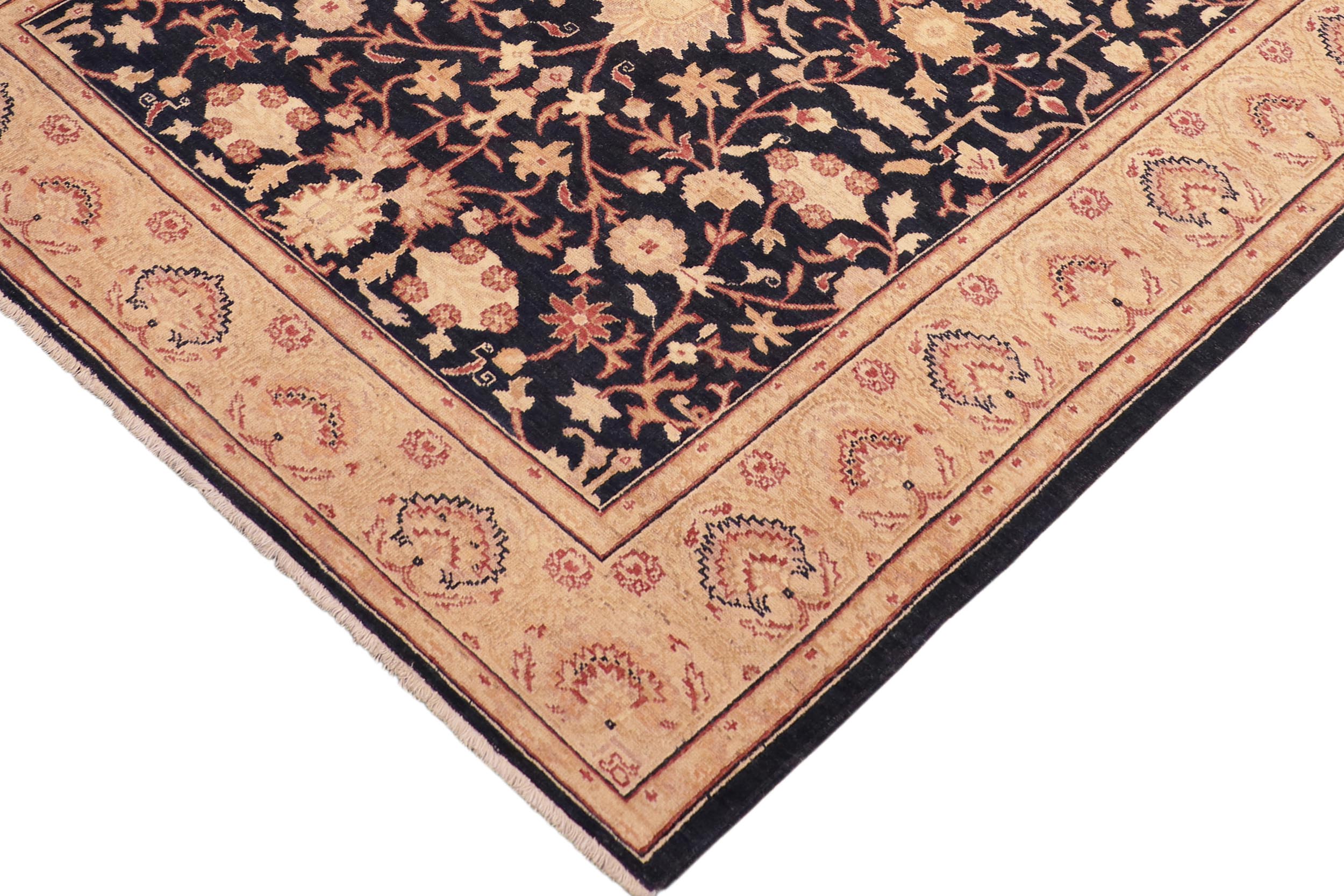 handmade Traditional Kafkaz Blue Tan Hand Knotted RECTANGLE 100% WOOL area rug 5x7