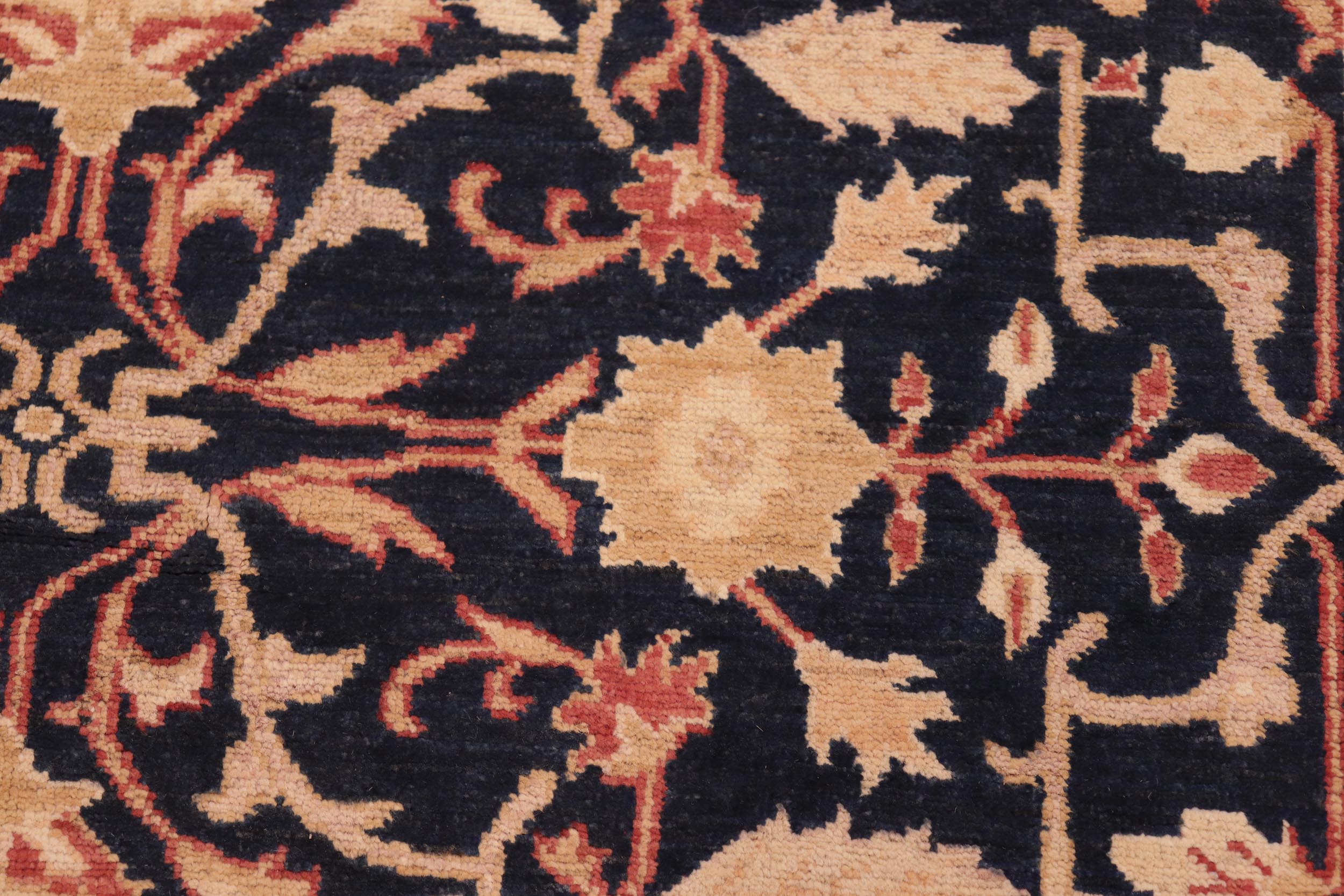 handmade Traditional Kafkaz Blue Tan Hand Knotted RECTANGLE 100% WOOL area rug 5x7