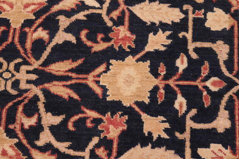 handmade Traditional Kafkaz Blue Tan Hand Knotted RECTANGLE 100% WOOL area rug 5x7