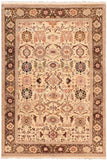 Antique Sultanabad Catharin Beige/Green Wool Rug - 4'6'' x 6'10''