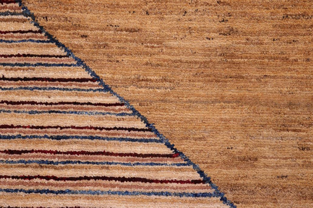 handmade Modern Gabbeh Red Brown Hand Knotted RECTANGLE 100% WOOL area rug 5 X7 