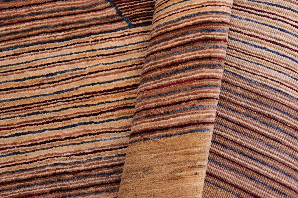 handmade Modern Gabbeh Red Brown Hand Knotted RECTANGLE 100% WOOL area rug 5 X7 