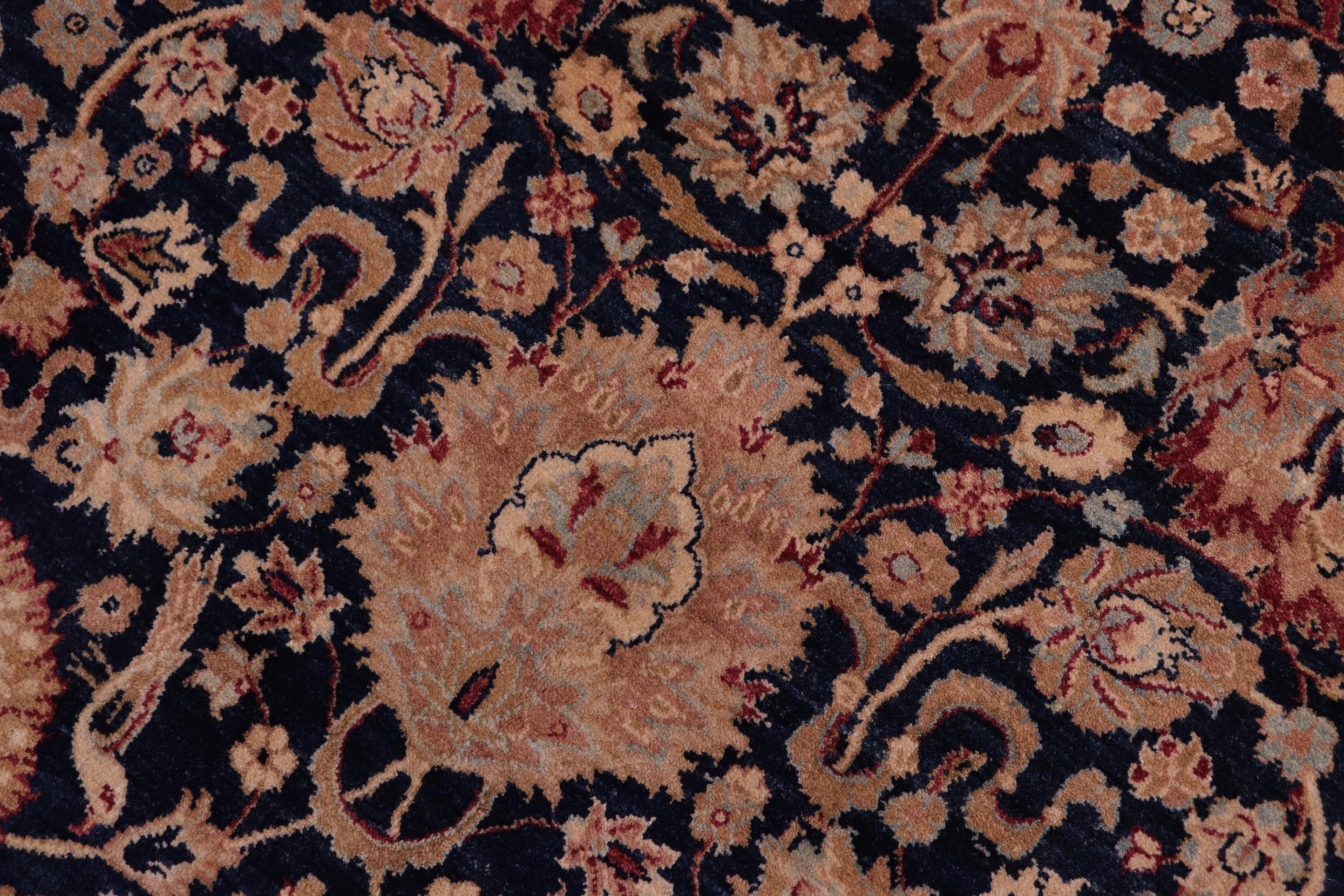 handmade Transitional Anmol Agra Blue Red Hand Knotted RECTANGLE 100% WOOL area rug 5x7