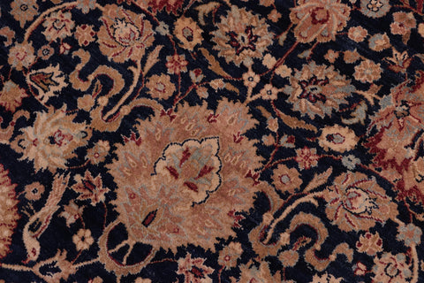 handmade Transitional Anmol Agra Blue Red Hand Knotted RECTANGLE 100% WOOL area rug 5x7