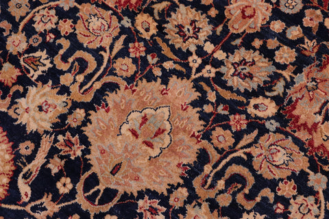 handmade Transitional Anmol Agra Blue Red Hand Knotted RECTANGLE 100% WOOL area rug 5 x 7
