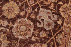 handmade Traditional Kafkaz Brown Tan Hand Knotted RECTANGLE 100% WOOL area rug 5X7