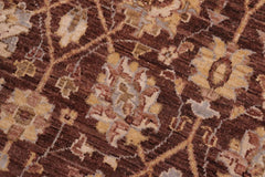 handmade Traditional Kafkaz Brown Tan Hand Knotted RECTANGLE 100% WOOL area rug 5X7