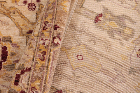 handmade Traditional Kafkaz Tan Gold Hand Knotted RECTANGLE 100% WOOL area rug 5x7