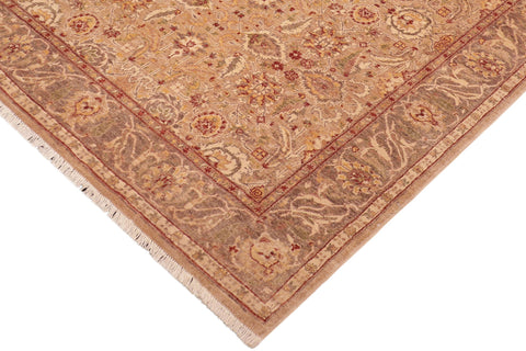handmade Traditional Kafkaz Tan Lt. Brown Hand Knotted RECTANGLE 100% WOOL area rug 5x7