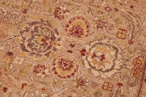 handmade Traditional Kafkaz Tan Lt. Brown Hand Knotted RECTANGLE 100% WOOL area rug 5x7