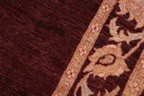 handmade Modern Gabbeh Maroon Beige Hand Knotted RECTANGLE 100% WOOL area rug 5 x 7