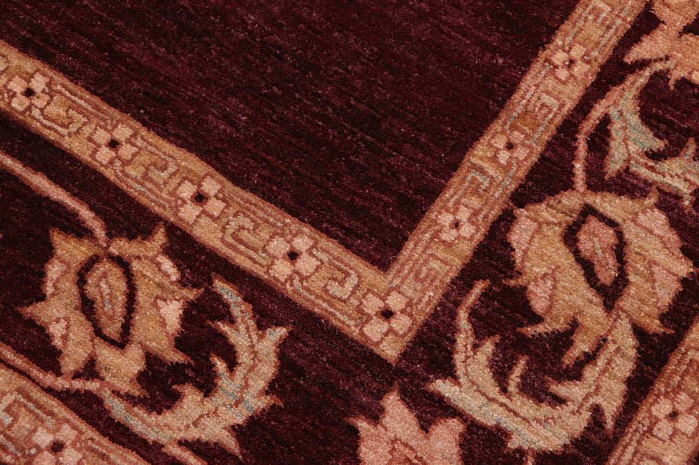 handmade Modern Gabbeh Maroon Beige Hand Knotted RECTANGLE 100% WOOL area rug 5X7