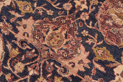 handmade Traditional Kafkaz Blue Gold Hand Knotted RECTANGLE 100% WOOL area rug 5x7