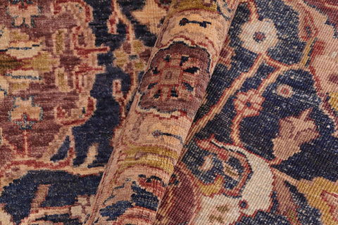 handmade Traditional Kafkaz Blue Gold Hand Knotted RECTANGLE 100% WOOL area rug 5x7