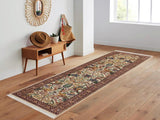 handmade Traditional Internation Beige Brown Hand Knotted RUNNER 100% WOOL area rug 3x10